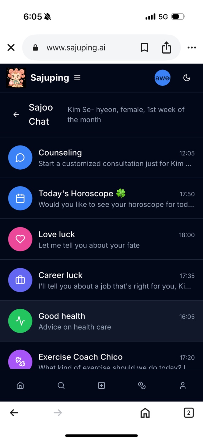 Sajoo Chat Interface